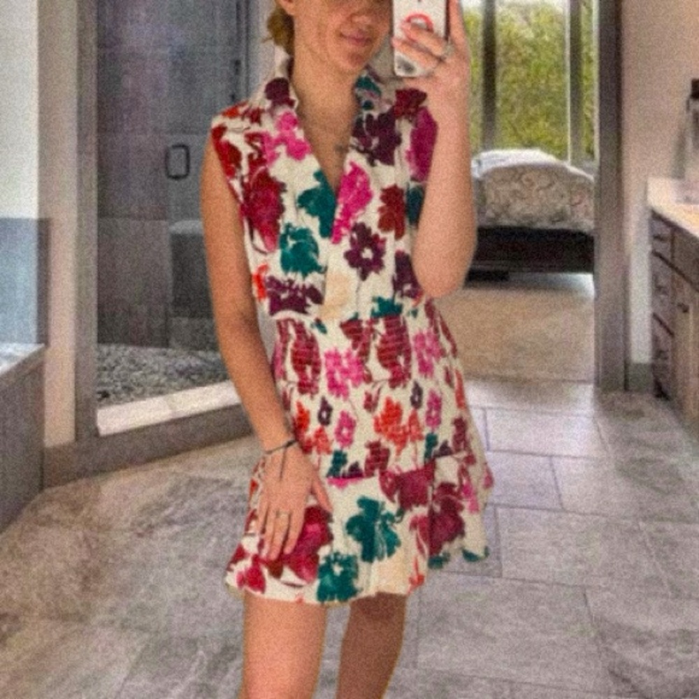 ORIGINAL: $350 Milly Nora Floral Dress